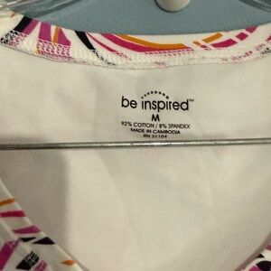 Be Inspired Colorful Swirl Sleeveless Top